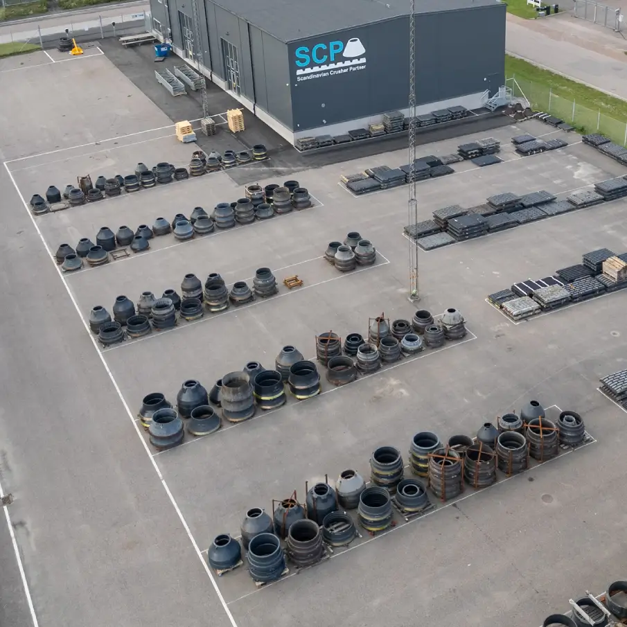 Obraz z drona magazynu SCP